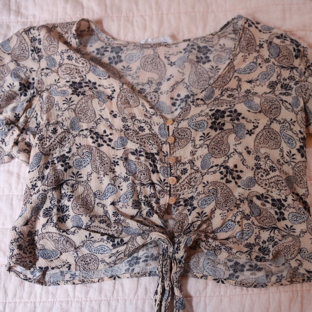 Pink Cropped blouse